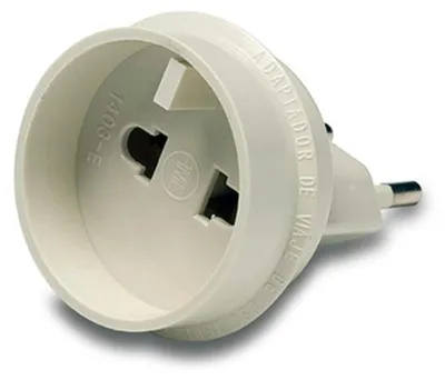 Image de Adaptateur De Voyage Européen - Universel, 10a 250 V, Blanc