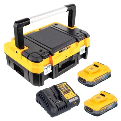 Immagine prodotto di Batteria DeWalt DCBP 518 Powerstack 18 V 5,0 Ah / 5000 mAh XR agli ioni di litio, con indicatore del livello di carica