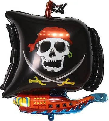 Zdjęcie produktu dla Balon foliowy statek piracki 67x53cm - Cakesicq