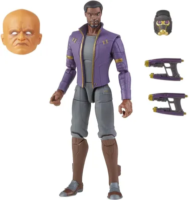 Imagen del producto de Figura T'Challa Star-Lord What If Marvel Legends Articulada 15 cms