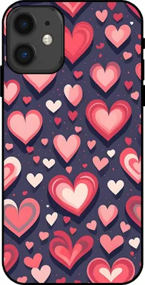 Produktbild von Smartphonica Telefon Fall geeignet für iPhone 11 mit Herzen Impressum - TPU Backcover Fall mit Herz-Design