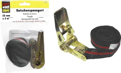 Produktbild von Spanngurt mit Ratsche 5m Gurtlänge Ratschenspanngurt
