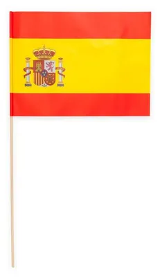 Produktbild von 10 Papier Fahnen Spanien 20 x 30 cm Handfahnen