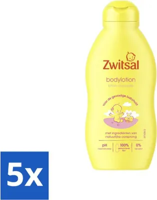 Zdjęcie produktu dla Zwitsal – Pielęgnacja niemowląt – Balsam do ciała – Do wrażliwej skóry niemowląt – 200 ml – Opakowanie ekonomiczne – 5 sztuk