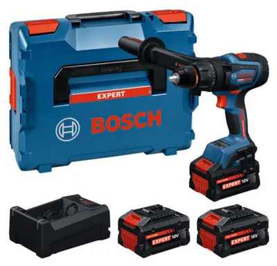 Produktbild von Bosch Akku-Schlagbohrschrauber EXSB18V-150, 1x EXBA18V-55, 2x EXBA18V-80