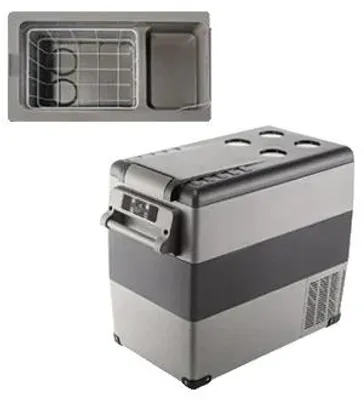 Productafbeelding van Draagbare autokoeelkast/vriezer, dubbele spanning, efficiënte koeling, 55 liter