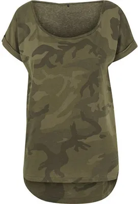 Produktbild von Build Your Brand Ladies Camo Tee