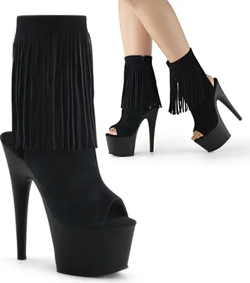 Produktbild von ADORE-1019 Damen Booties von Pleaser, Schwarz , EU 35, US 5
