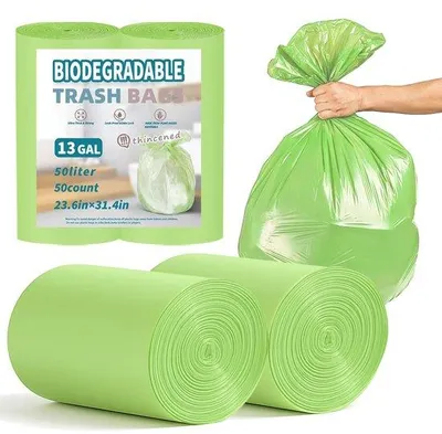 Produktbild von Müllsäcke, 50 Liter, 50 Stück, reißfest und auslaufsicher, kompostierbar, 2 Rollen