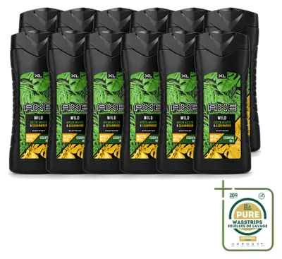 Produktbild von 12 x Axe Wild Mojito & Zedernholz Duschgel 400 ml - Vorratspackung - 12 Stücke