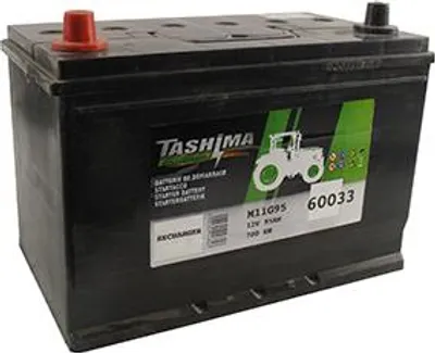 Produktbild von Anlasserbatterie Tashima 12V - 95Ah + links anpassbar für Kubota Modelle M5700-DT-Q, M9000-DT-Q - Länge: 305 mm, Breite: 176 mm