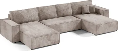 Produktbild von Intenso Ecksofa mit Schlaffunktion Poso U, Cremig