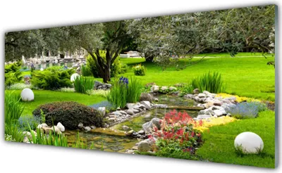 Produktbild von Acrylglasbilder 125x50 Wandbild Druck Garten Natur