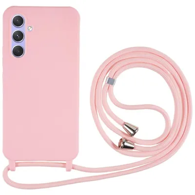 Produktbild von Samsung Galaxy A57 Hülle - Coverup Silikon Back Cover mit Handykette - Pink