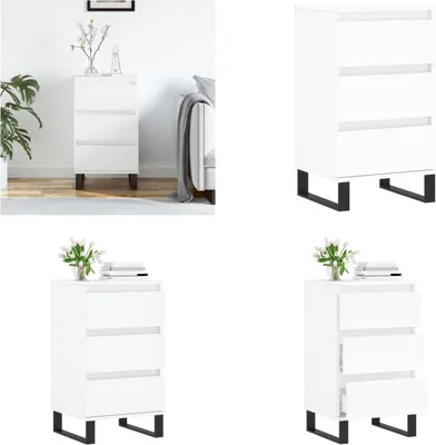 Immagine prodotto di vidaXL Credenza bianca 40x35x70 cm Materiale a base di legno - Credenza - Credenza - Armadio - Credenza
