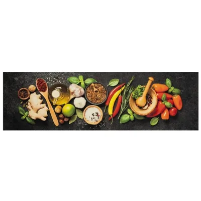Immagine prodotto di vidaXL Tappeto da cucina lavabile per spezie 45x150 cm velluto