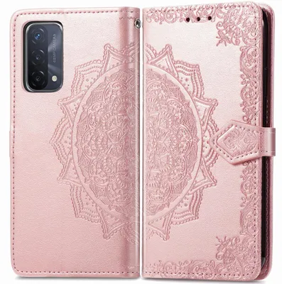 Imagen del producto de Funda libro Mandala para Oppo A74 (5G) / A54 (5G) - Oro rosado