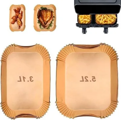 Immagine prodotto di Carta da forno per Moulinex EZ901820 52/31 l - Airfryer serie 3000 - Friggitrice ad aria Lakeland Tower Salter (100 pezzi)