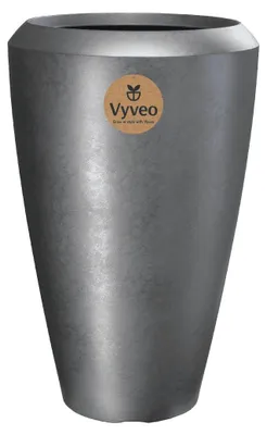 Zdjęcie produktu dla Vyveo – wazon Nalou – srebrny metalik – 55 x 86