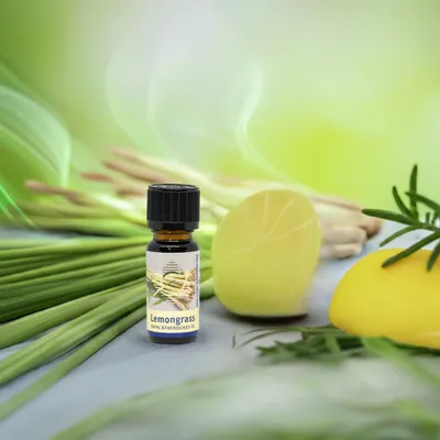 Produktbild von Frisch & fokussierend – Lemongras ätherisches Öl 10 ml – 100 % naturreines Zitronengrasöl zitrisches Duftöl für Diffuser, Duftlampe & Raumduft