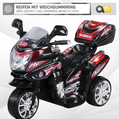 Produktbild von Actionbikes Motors Kindermotorrad | Elektro Dreirad - Kinderfahrzeug - Elektro Motorrad - Elektrofahrzeug - Spielzeugauto - Kinderroller - ab 3 Jahren