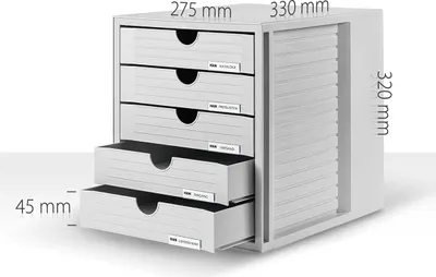 Produktbild von HAN Schubladenbox SYSTEMBOX KARMA mind. 80% Recycling-Kunststoff mit 5 geschloss
