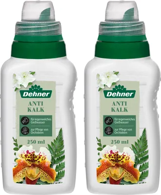 Produktbild von Dehner Antikalk Wasser-Enthärter, Universaldünger zur Verbesserung von Gießwasser, 2 x 250 ml (500 ml), für je ca. 25 l