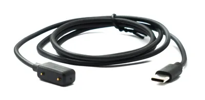 Zdjęcie produktu dla SYSTEM-S Kabel USB 3.1 100 cm do ładowania adaptera smartwatcha Galaxy Fit3 w kolorze czarnym