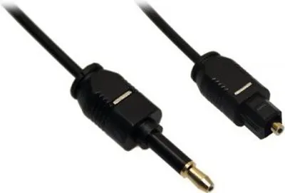 Produktbild von 2m Optisches Toslink Kabel - Toslinkstecker auf 3,5mm Mini Stecker Kabel ø 2,2mm