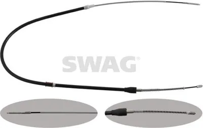 Produktbild von SWAG Handbremsseil Seilzug Feststellbremse für VW Lupo (6X1, 6E1) Hinten Rechts Hinten Links 30 93 0765