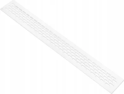 Zdjęcie produktu dla Kratka wentylacyjna meblowa biała 60x800 mm kratka meblowa długa