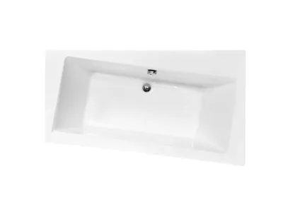 Produktbild von Badewanne Eckbadewanne 170x110 Rechts mit AcrylSchürze, Ablauf & Füße GRATIS | Komplettset 4in1 Original Acryl Wanne Siphon | BADLAND INFINITY
