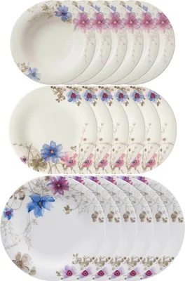 Produktbild von Villeroy & Boch Mariefleur Gris Basic Teller Set 18 tlg.