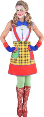 Produktbild von M217179-XL Damen Clownkleid Kasperkleid Zirkuskleid Gr.XL