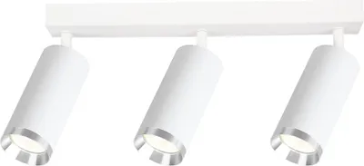 Zdjęcie produktu dla Spot reflektor natynkowy MICA biały chromowany 3xGU10x10W aluminium wym:19,5x39x6cm IP20 Milagro