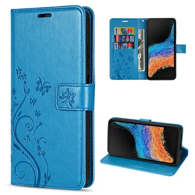 Produktbild von Hülle für Samsung Xcover 6 Pro Handyhülle Handy Tasche Flip Wallet Case Etui Blau