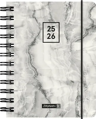 Produktbild von BRUNNEN Schülerkal. 25/26 "Grey Marble" 1 S. = 1 T. A6