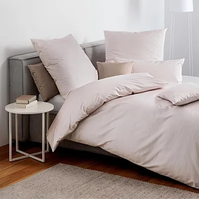 Produktbild von Janine Mako-Satin Bettwäsche Milano 45126-07 sand silber natur 135x200 cm + 80x80 cm