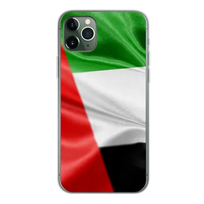 Produktbild von MuchoWow® Handyhülle Schutzhülle Hülle für iPhone 11 Pro Max Die Flagge der Vereinigten Arabischen Emirate Silikon Softcase Handy Hülle - Schutz