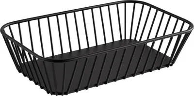 Produktbild von APS 30418 GN 1/4 Korb URBAN, Metall, schwarz, mit Antirutsch-Füßchen, 26,5 x 16,2 cm, Höhe 7,5 cm