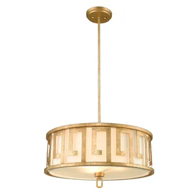 Immagine prodotto di Lampada a sospensione, plafoniera, acciaio dorato, P 54,6 cm