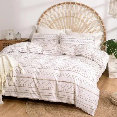 Produktbild von Unyqoos® Stilvoller und bequemer Bettbezug mit bohemienhaftem Design und Reißverschluss