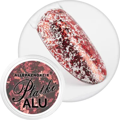 Productafbeelding van Nagellak met metallic aluminiumglitters, kleur: Passionate Red, 0,2 gram, nummer 5