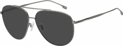 Produktbild von Hugo Boss BOSS 1296/F/S Matte dark ruthenium 63/13/145 Herren Sonnenbrillen