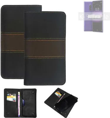 Produktbild von K-S-Trade Hülle Handyhülle kompatibel mit Sony Xperia 1 Schutzhülle Walletcase Bookstyle Tasche Schutz Case Handytasche Wallet Cover Kunstleder
