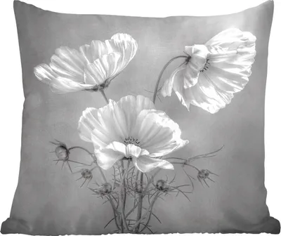 Produktbild von MuchoWow® Zierkissen Sofakissen Wohnzimmer Dekokissen 40x40 cm Blumen - Stillleben - Aquarell - Foto Kissen - Schlafzimmer Dekoration