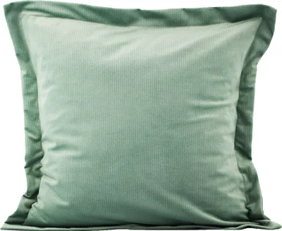 Produktbild von 2-Set SAMT KISSENBEZUG mit Stehsaum 40x40cm SALBEIFARBE Kissenhülle Dekokissenbezug Sofakissen Zierkissen Velours