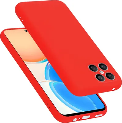Produktbild von Cadorabo Schutzhülle für Honor X8 Hülle in Rot Handyhülle Case Cover TPU Etui