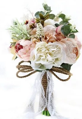 Produktbild von Brautstrauß, Brautjungfernsträuße, Rosenstrauß zur Hochzeit, künstlicher Rosenstrauß, Blumenstraußdekoration