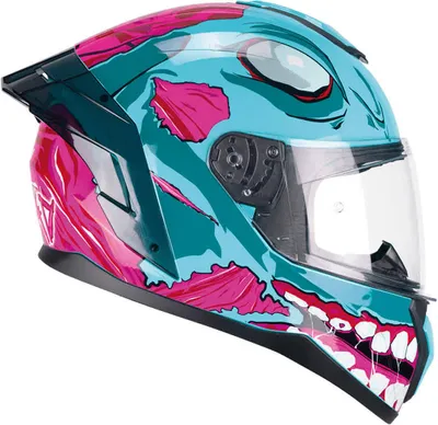 Produktbild von Integralhelm CGM 330U RIOT Undead Glänzendes Rosa-Blau größe S